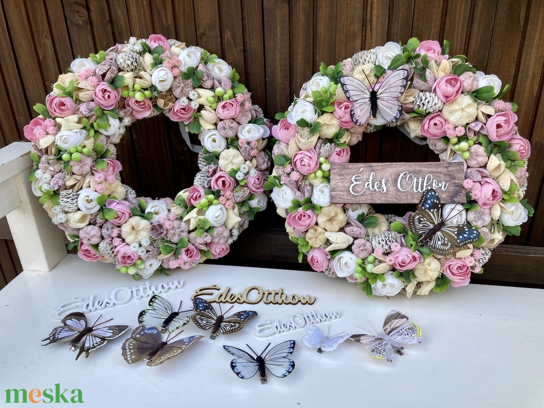 Tavaszi-nyári 30 cm ajtódísz  - otthon & életmód - dekoráció - ajtó- és ablak dekoráció - ajtódísz & kopogtató - Meska.hu