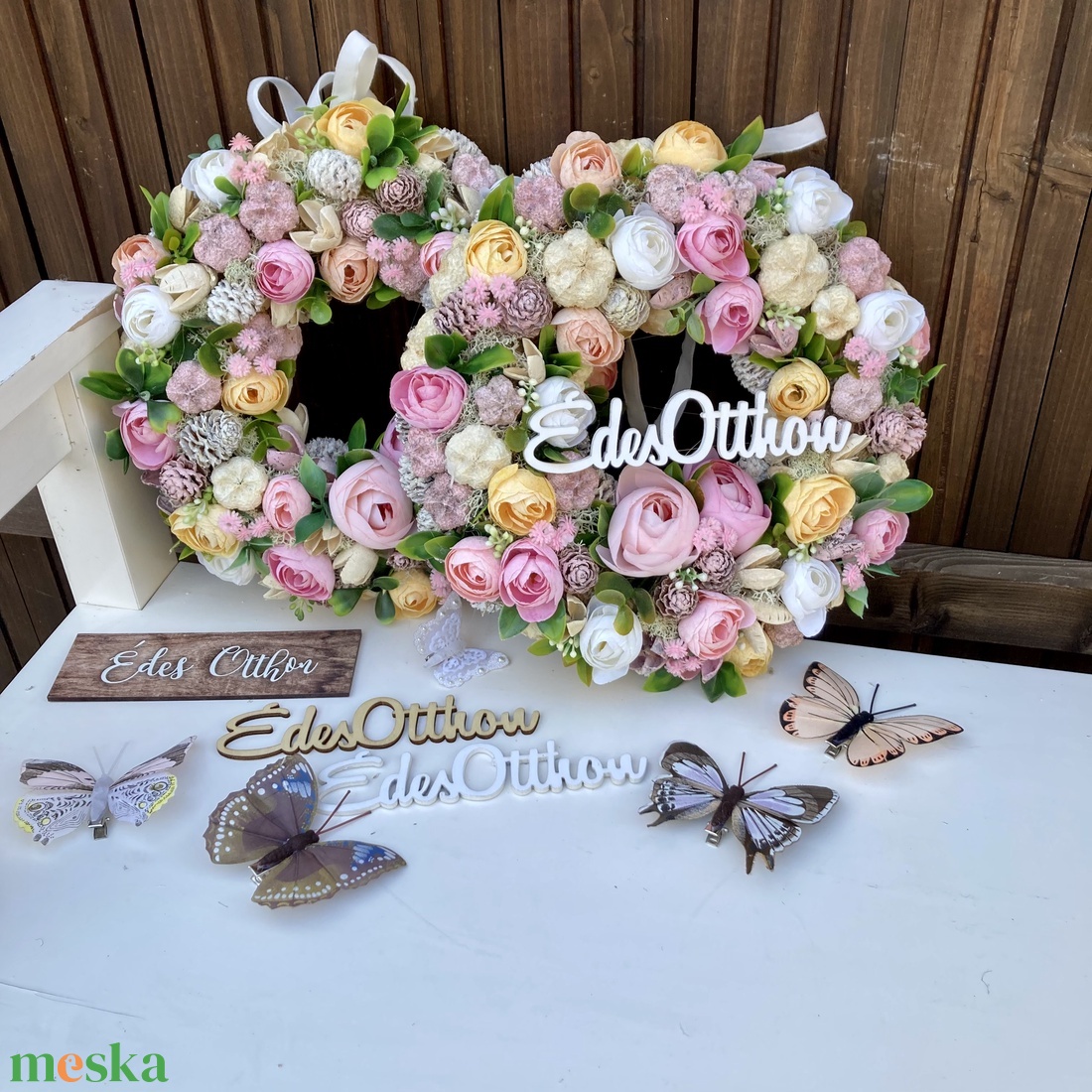 Tavaszi-nyári 25 cm ajtódísz  - otthon & életmód - dekoráció - ajtó- és ablak dekoráció - ajtódísz & kopogtató - Meska.hu