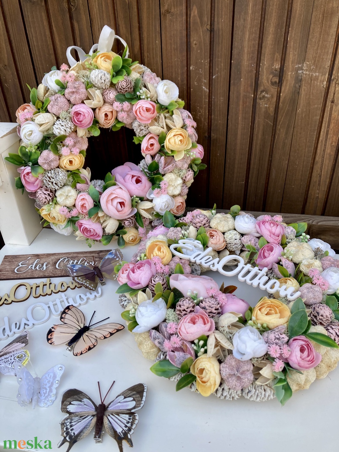 Tavaszi-nyári 25 cm ajtódísz  - otthon & életmód - dekoráció - ajtó- és ablak dekoráció - ajtódísz & kopogtató - Meska.hu