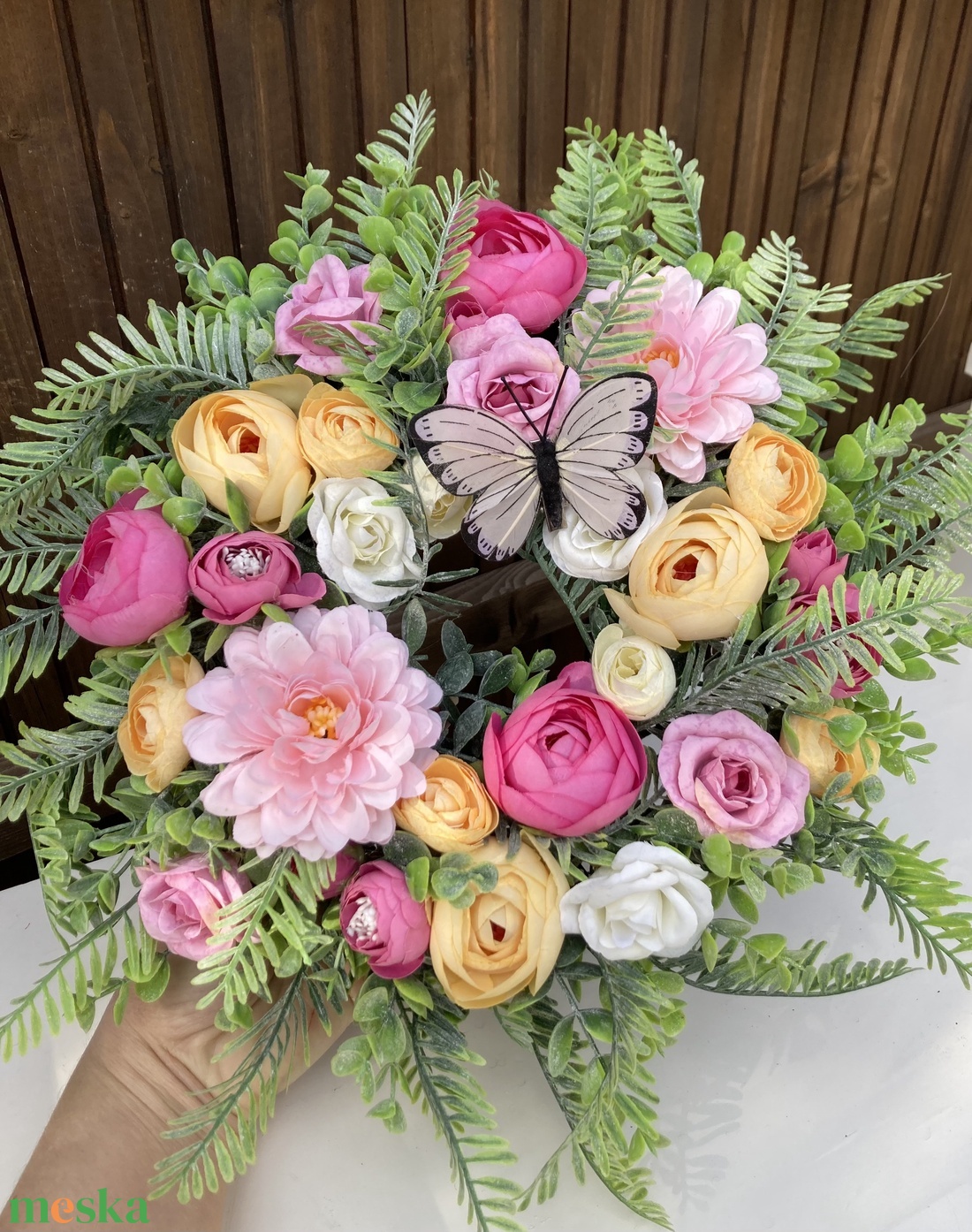 Tavaszi ny�ri  ajtódísz  - otthon & életmód - dekoráció - ajtó- és ablak dekoráció - ajtódísz & kopogtató - Meska.hu