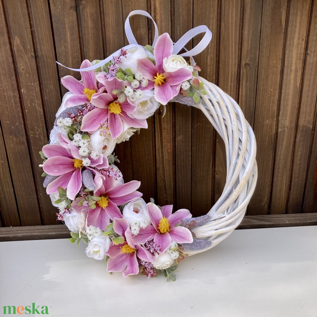 Magnólia ajtódísz  - otthon & életmód - dekoráció - ajtó- és ablak dekoráció - ajtódísz & kopogtató - Meska.hu