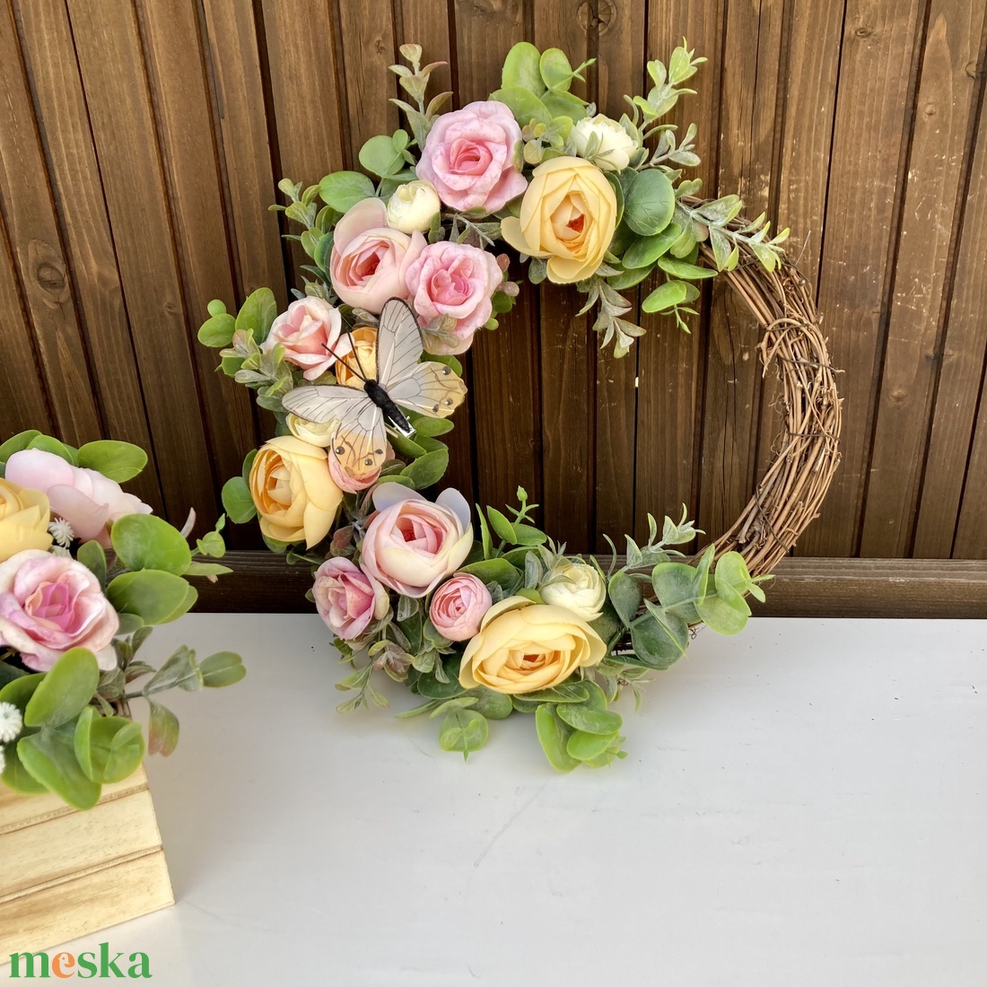 Színes ajtódísz 30 cm - otthon & életmód - dekoráció - ajtó- és ablak dekoráció - ajtódísz & kopogtató - Meska.hu