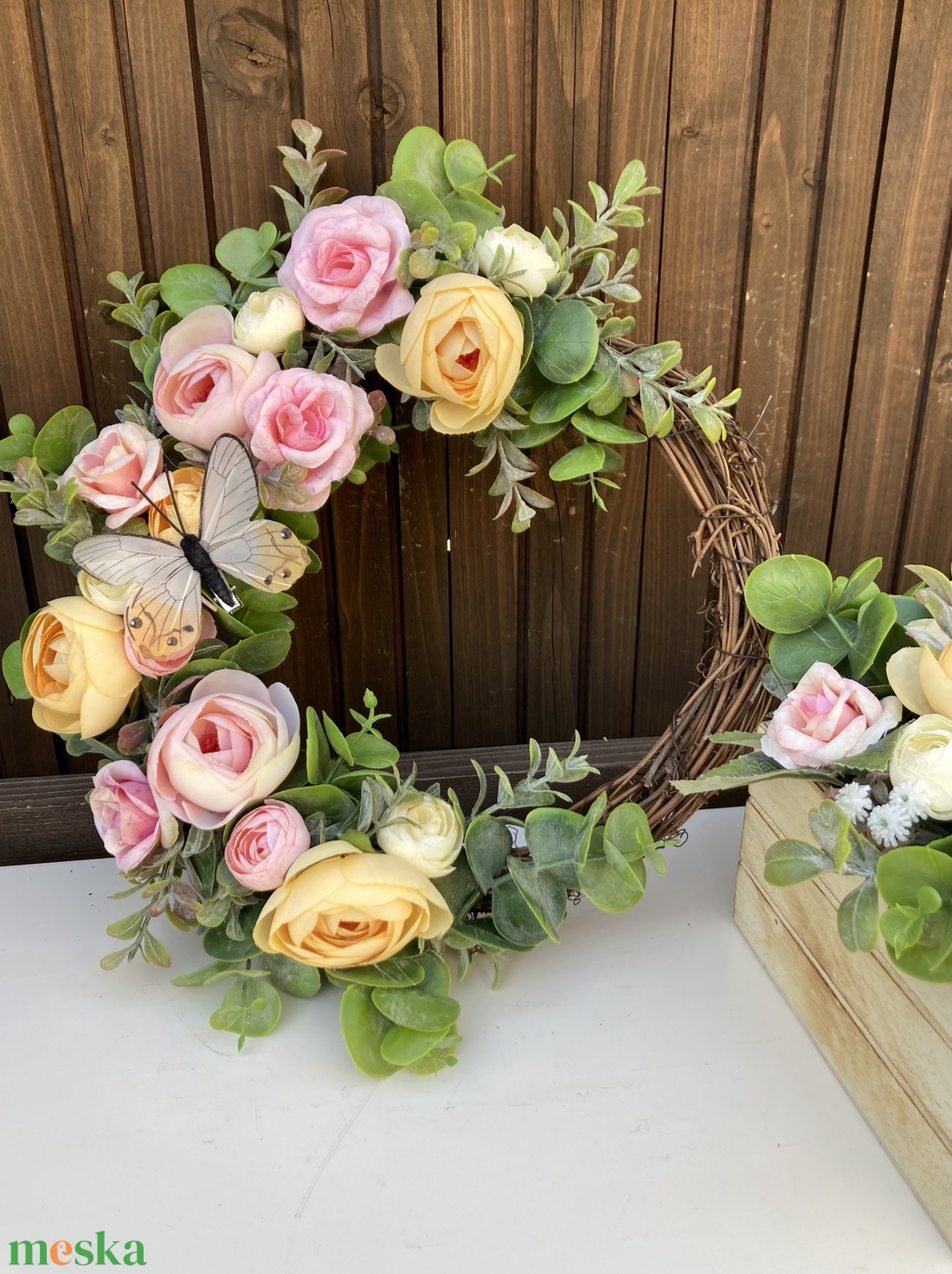 Színes ajtódísz 30 cm - otthon & életmód - dekoráció - ajtó- és ablak dekoráció - ajtódísz & kopogtató - Meska.hu