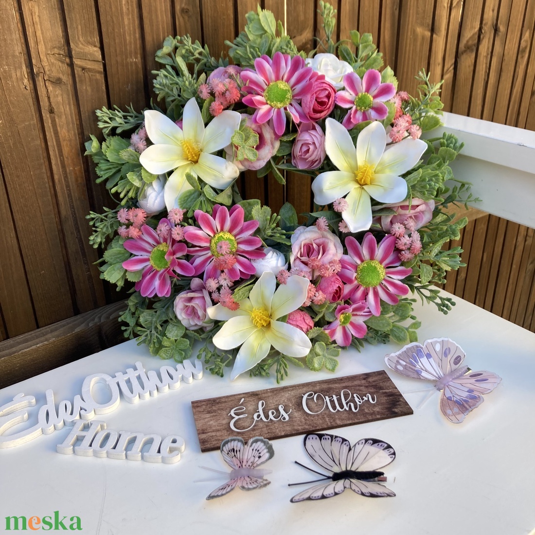 Tavaszi ajtódísz  - otthon & életmód - dekoráció - ajtó- és ablak dekoráció - ajtódísz & kopogtató - Meska.hu