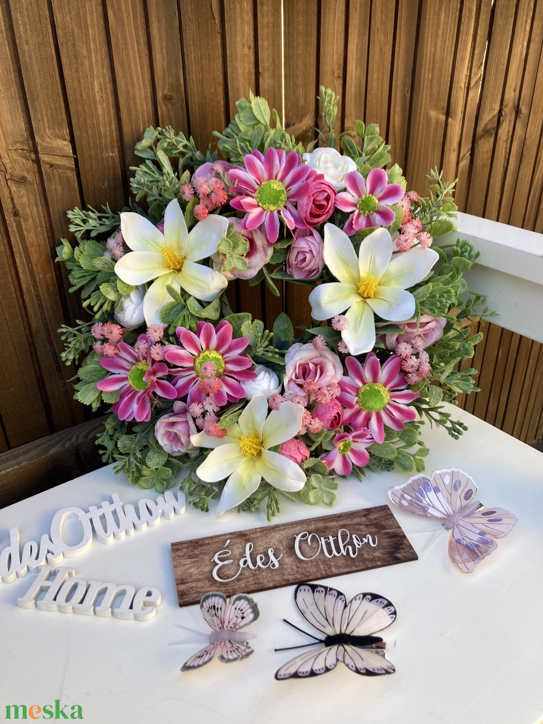 Tavaszi ajtódísz  - otthon & életmód - dekoráció - ajtó- és ablak dekoráció - ajtódísz & kopogtató - Meska.hu