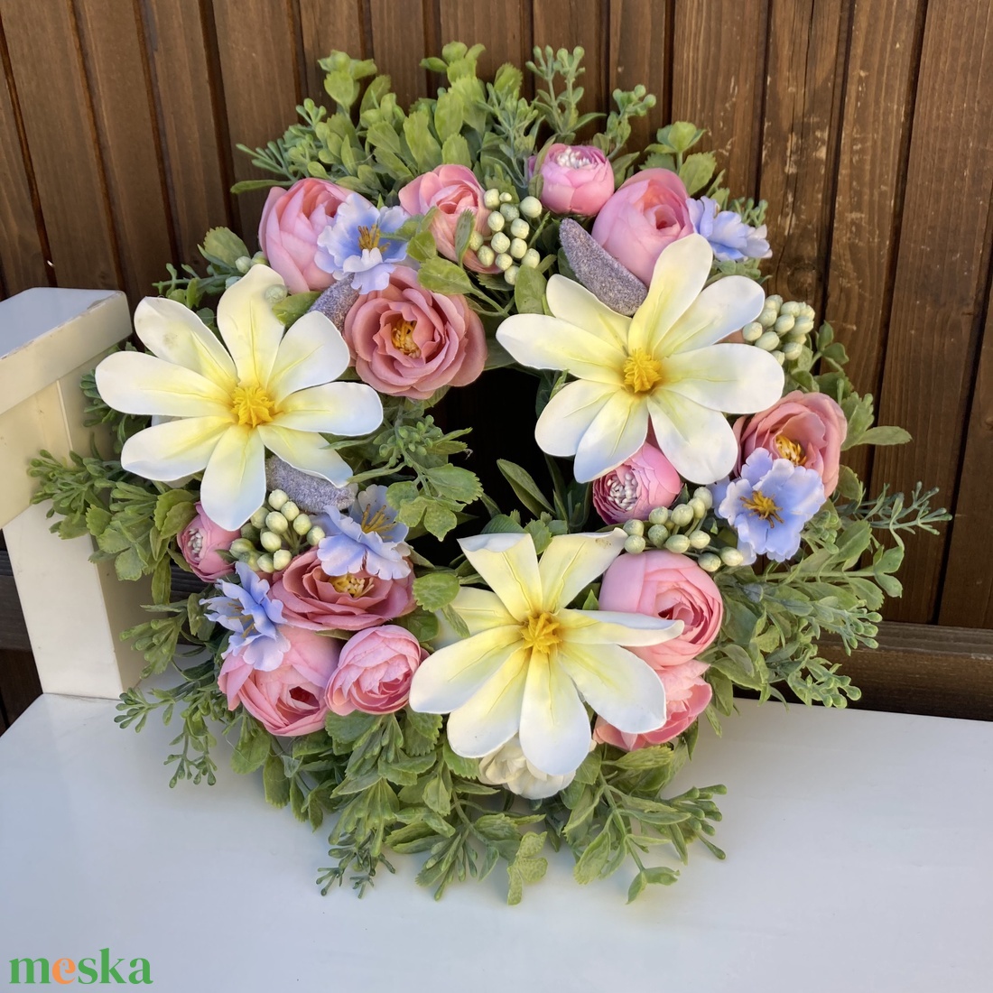 Tavaszi ajtódísz  - otthon & életmód - dekoráció - ajtó- és ablak dekoráció - ajtódísz & kopogtató - Meska.hu