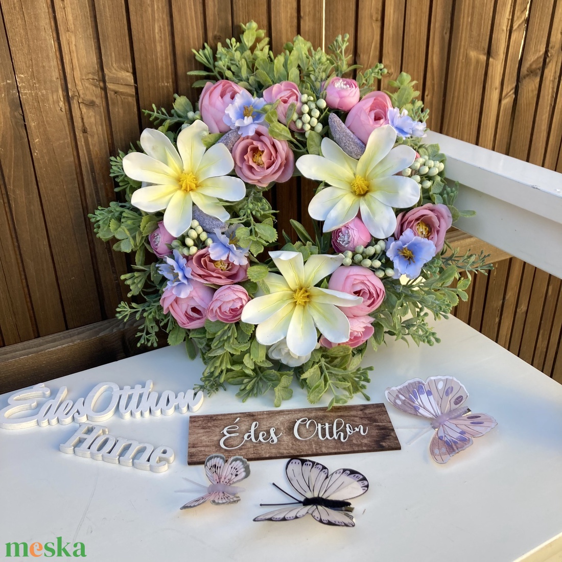 Tavaszi ajtódísz  - otthon & életmód - dekoráció - ajtó- és ablak dekoráció - ajtódísz & kopogtató - Meska.hu