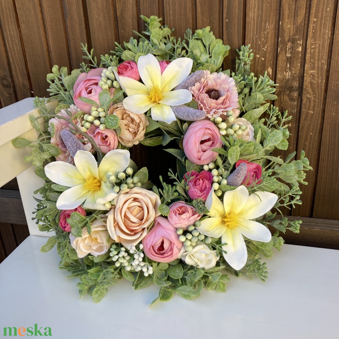 Tavaszi ajtódísz  - otthon & életmód - dekoráció - ajtó- és ablak dekoráció - ajtódísz & kopogtató - Meska.hu