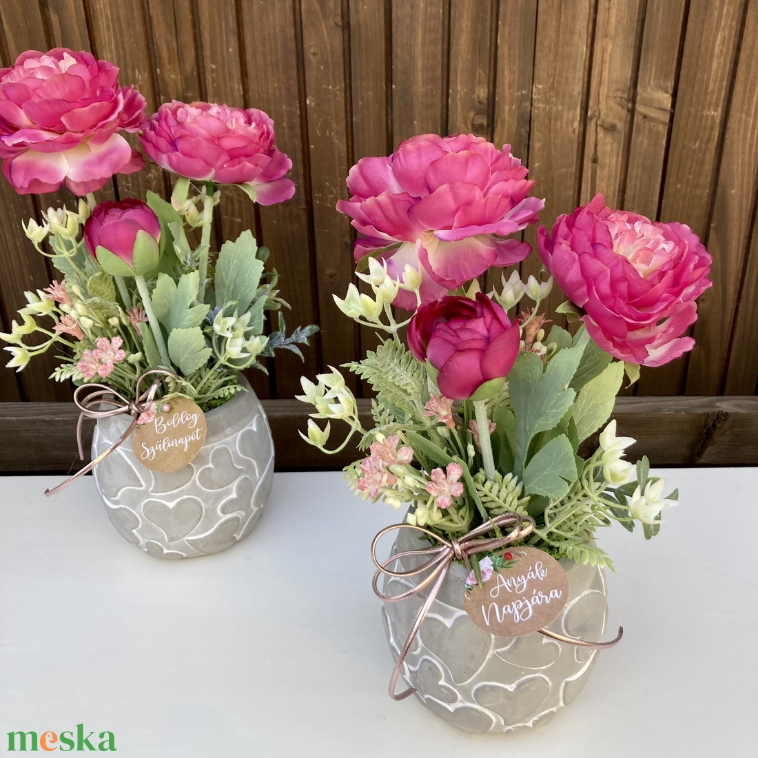 Tavaszi asztaldísz - otthon & életmód - virágdekoráció - virágdíszek - virágdísz kaspóban - Meska.hu