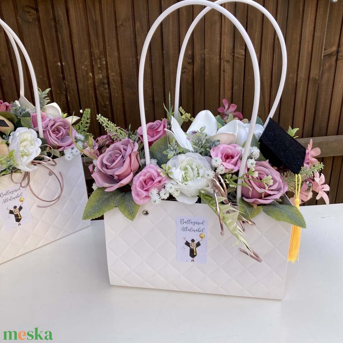 Ballagási virágt�ska - otthon & életmód - virágdekoráció - virágok - virágcsokor - Meska.hu