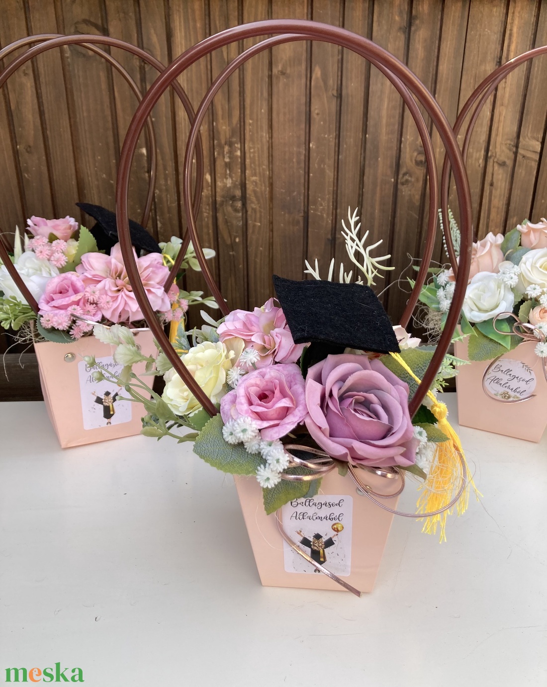 Ballagási virágt�ska - otthon & életmód - virágdekoráció - virágok - virágcsokor - Meska.hu