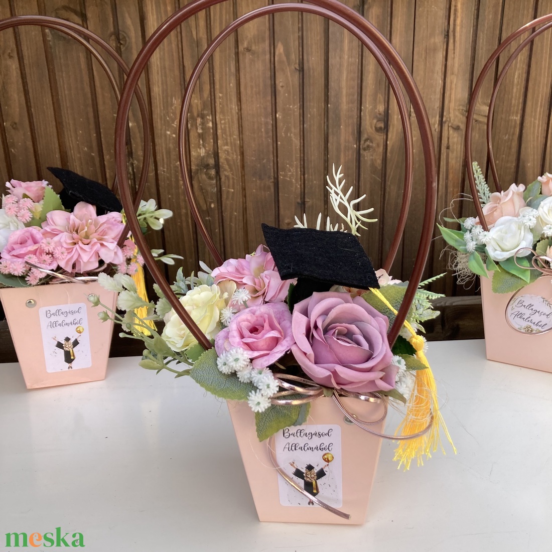 Ballagási virágt�ska - otthon & életmód - virágdekoráció - virágok - virágcsokor - Meska.hu