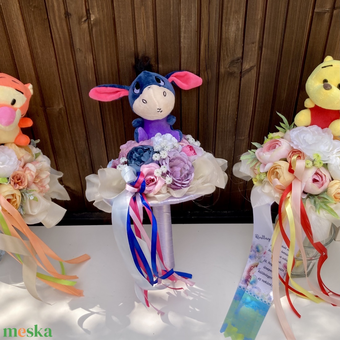 Disney ovis ballagási csokor - otthon & életmód - virágdekoráció - virágok - virágcsokor - Meska.hu