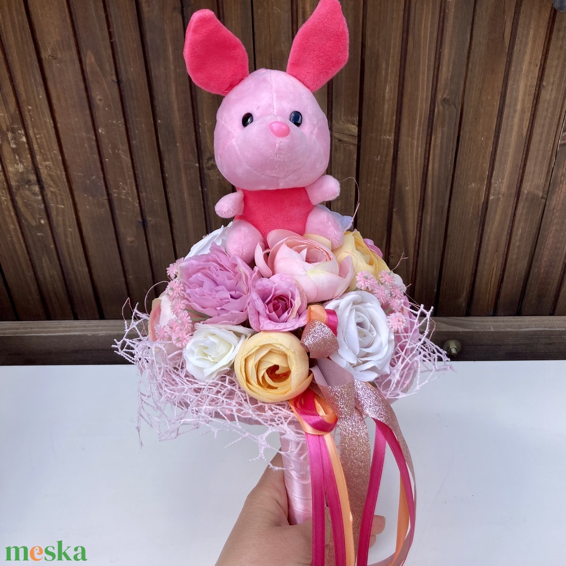 Disney ovis ballagási csokor - otthon & életmód - virágdekoráció - virágok - virágcsokor - Meska.hu