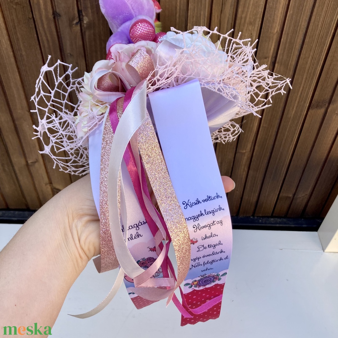 Unikornis ovis ballagási csokor - otthon & életmód - virágdekoráció - virágok - virágcsokor - Meska.hu