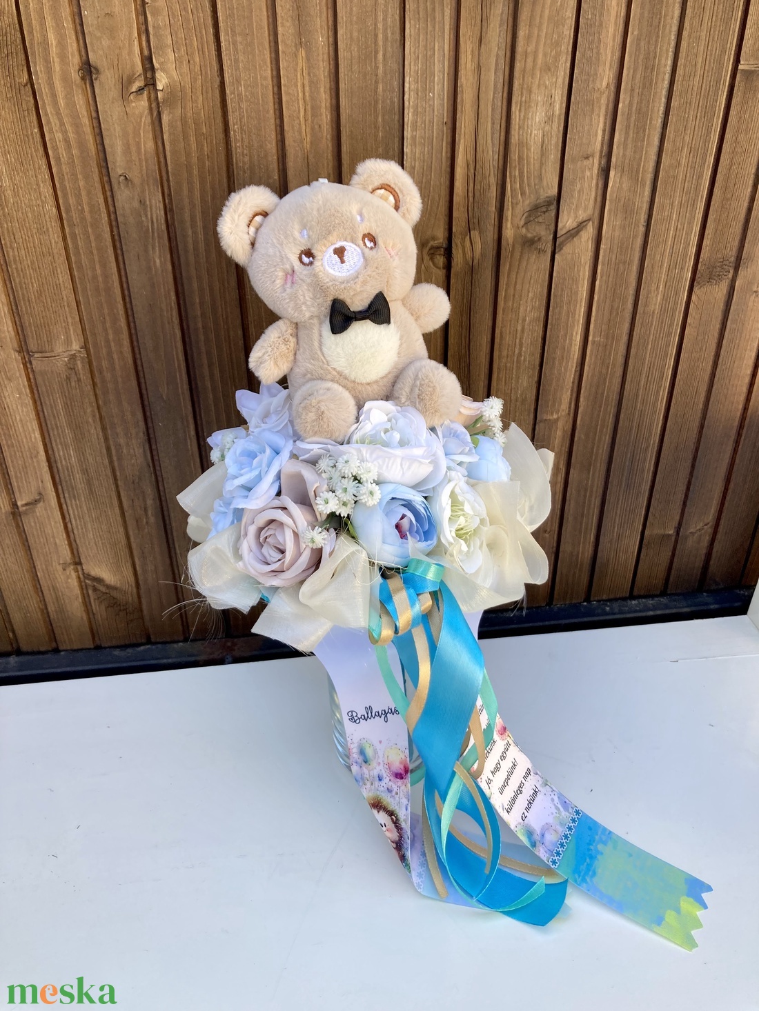 Macis ovis ballagási csokor - otthon & életmód - virágdekoráció - virágok - virágcsokor - Meska.hu