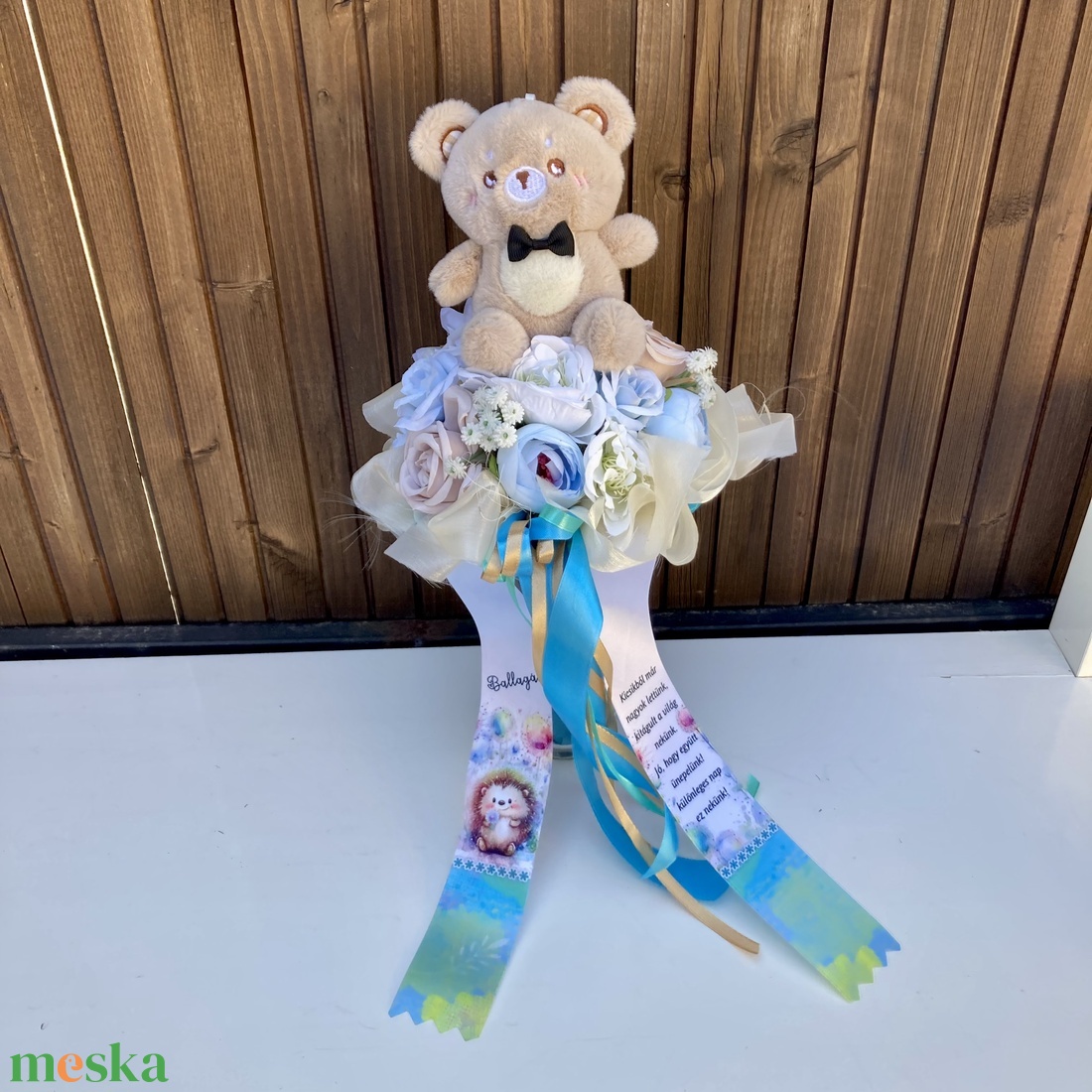 Macis ovis ballagási csokor - otthon & életmód - virágdekoráció - virágok - virágcsokor - Meska.hu