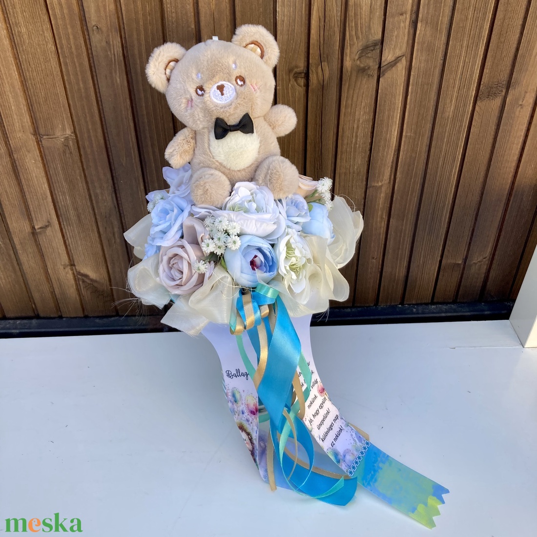 Macis ovis ballagási csokor - otthon & életmód - virágdekoráció - virágok - virágcsokor - Meska.hu