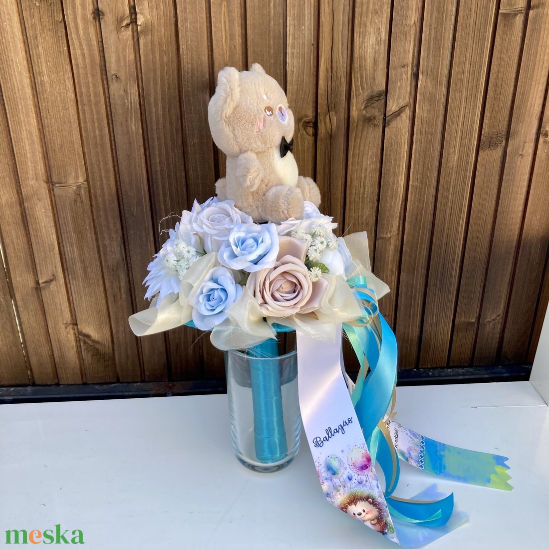 Macis ovis ballagási csokor - otthon & életmód - virágdekoráció - virágok - virágcsokor - Meska.hu