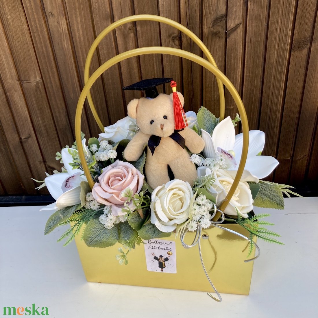 Ballagási virágtáska - otthon & életmód - virágdekoráció - virágok - virágcsokor - Meska.hu