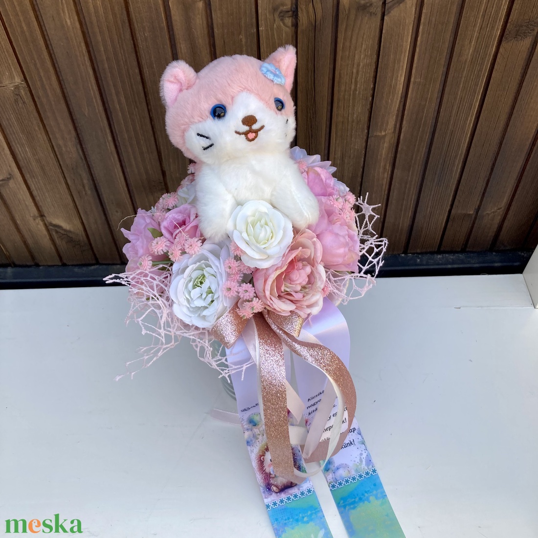 Cic�s ovis ballagó csokor - otthon & életmód - virágdekoráció - virágok - virágcsokor - Meska.hu