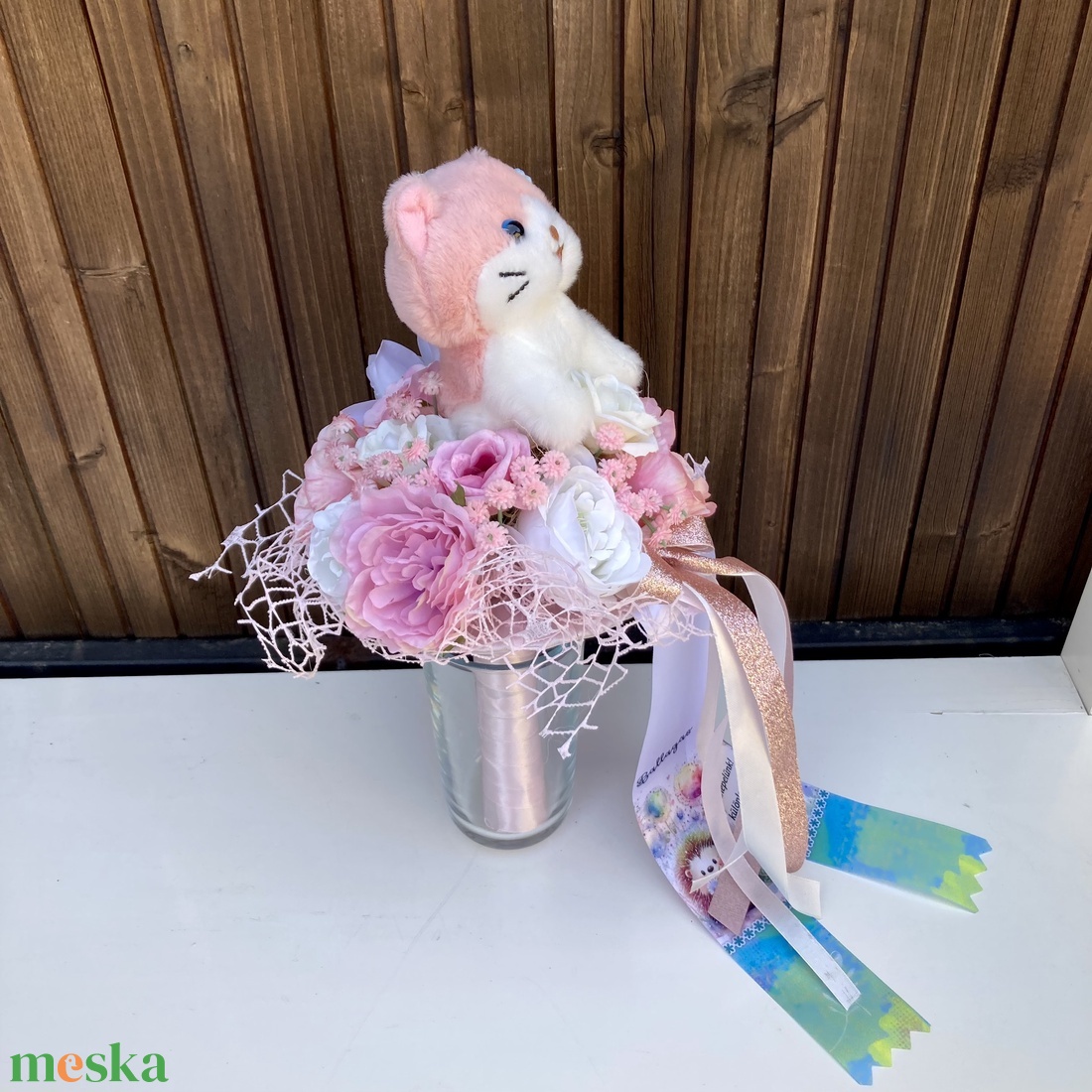 Cic�s ovis ballagó csokor - otthon & életmód - virágdekoráció - virágok - virágcsokor - Meska.hu