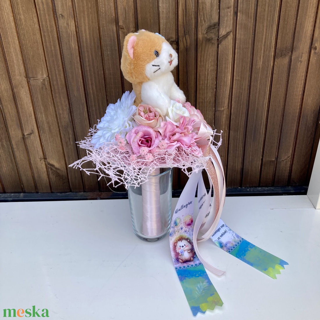 Ovis cicás ballagási csokor - otthon & életmód - virágdekoráció - virágok - virágcsokor - Meska.hu