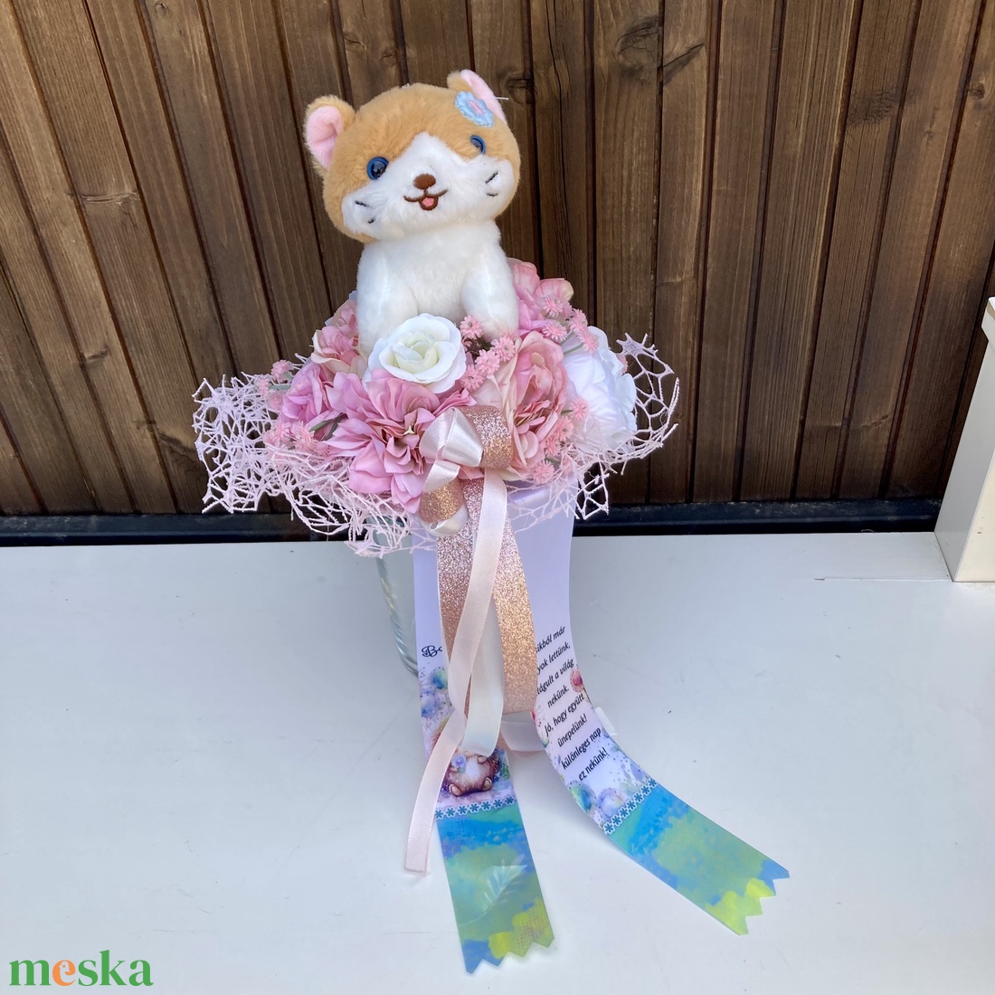 Ovis cicás ballagási csokor - otthon & életmód - virágdekoráció - virágok - virágcsokor - Meska.hu