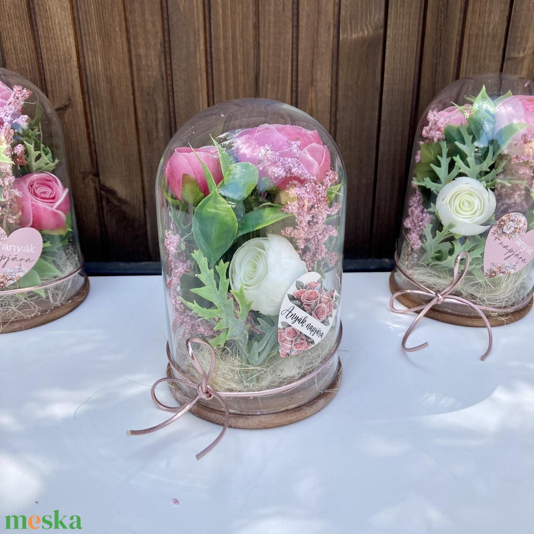 Any�k napi üvegbúra - otthon & életmód - virágdekoráció - virágok - virágcsokor - Meska.hu