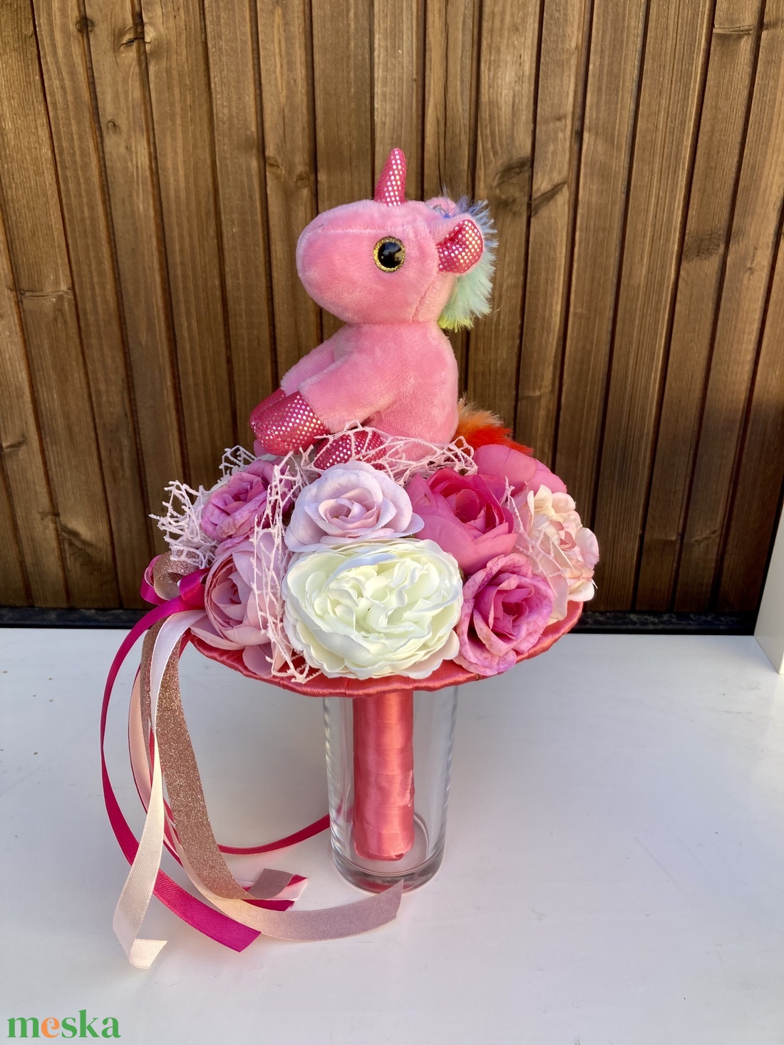 Ovis unikornisos csokor - otthon & életmód - virágdekoráció - virágok - virágcsokor - Meska.hu