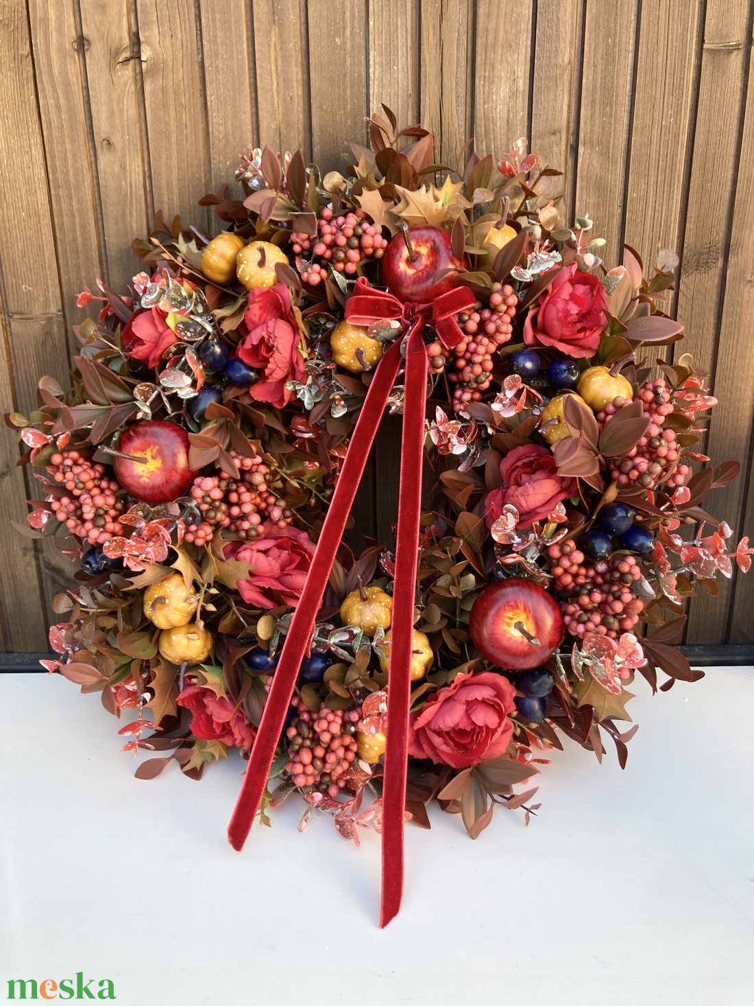 Őszi ajtódísz - otthon & életmód - dekoráció - ajtó- és ablak dekoráció - ajtódísz & kopogtató - Meska.hu