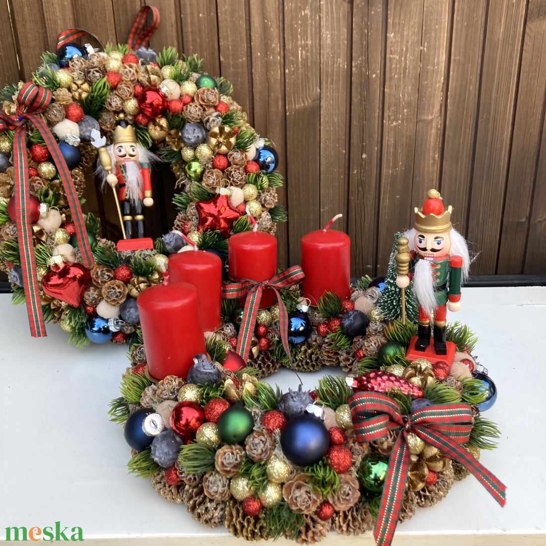 Adventi szett  - karácsony - adventi díszek - adventi koszorú - Meska.hu