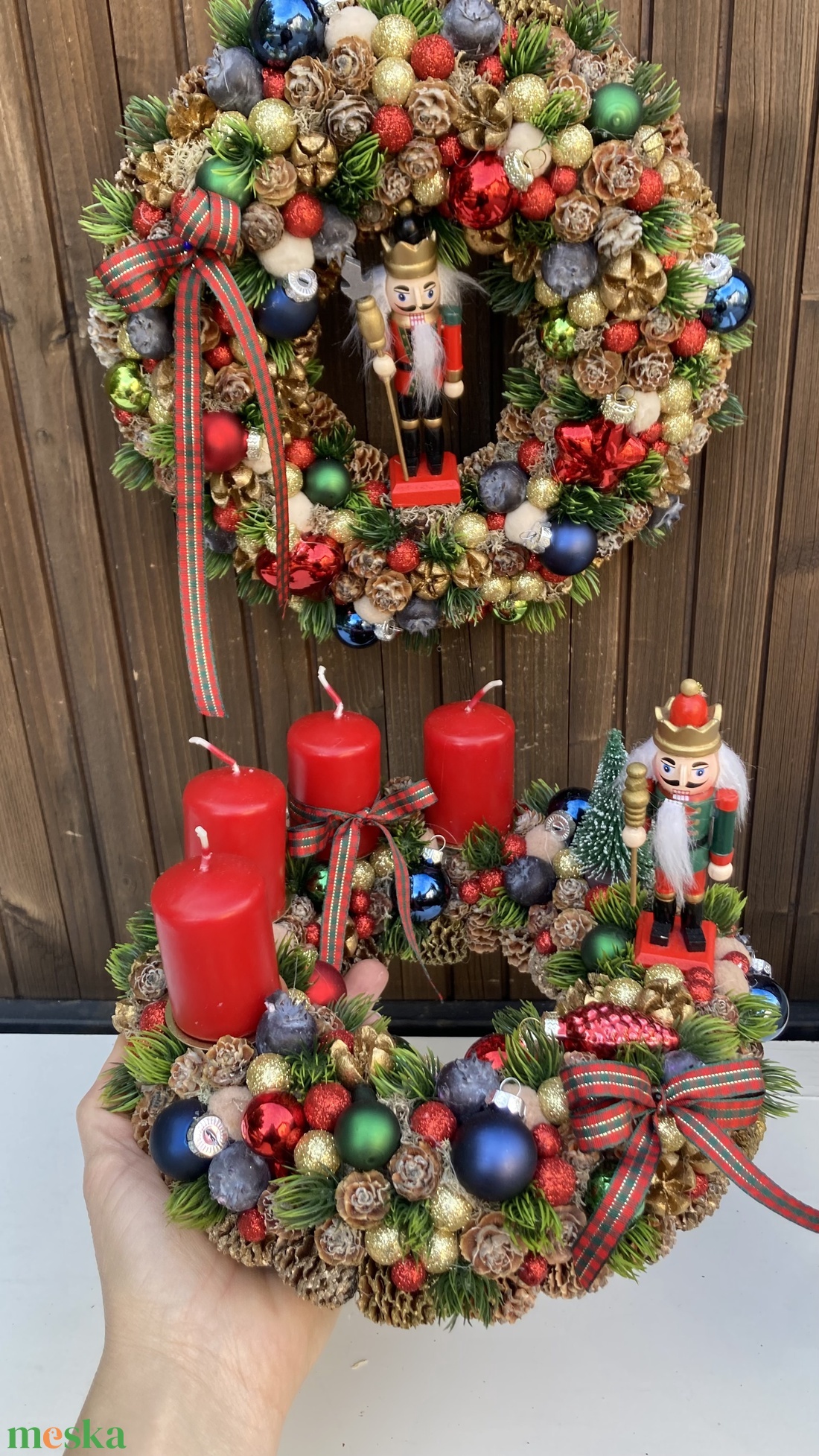 Adventi szett  - karácsony - adventi díszek - adventi koszorú - Meska.hu