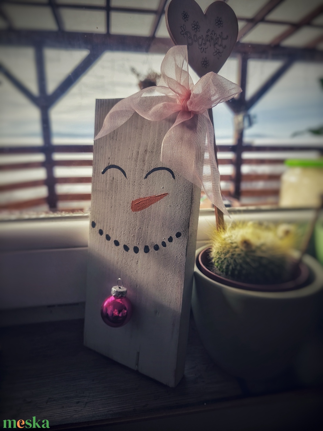 Hóember, hókislány - karácsony - karácsonyi lakásdekoráció - karácsonyi lakásdíszek - Meska.hu