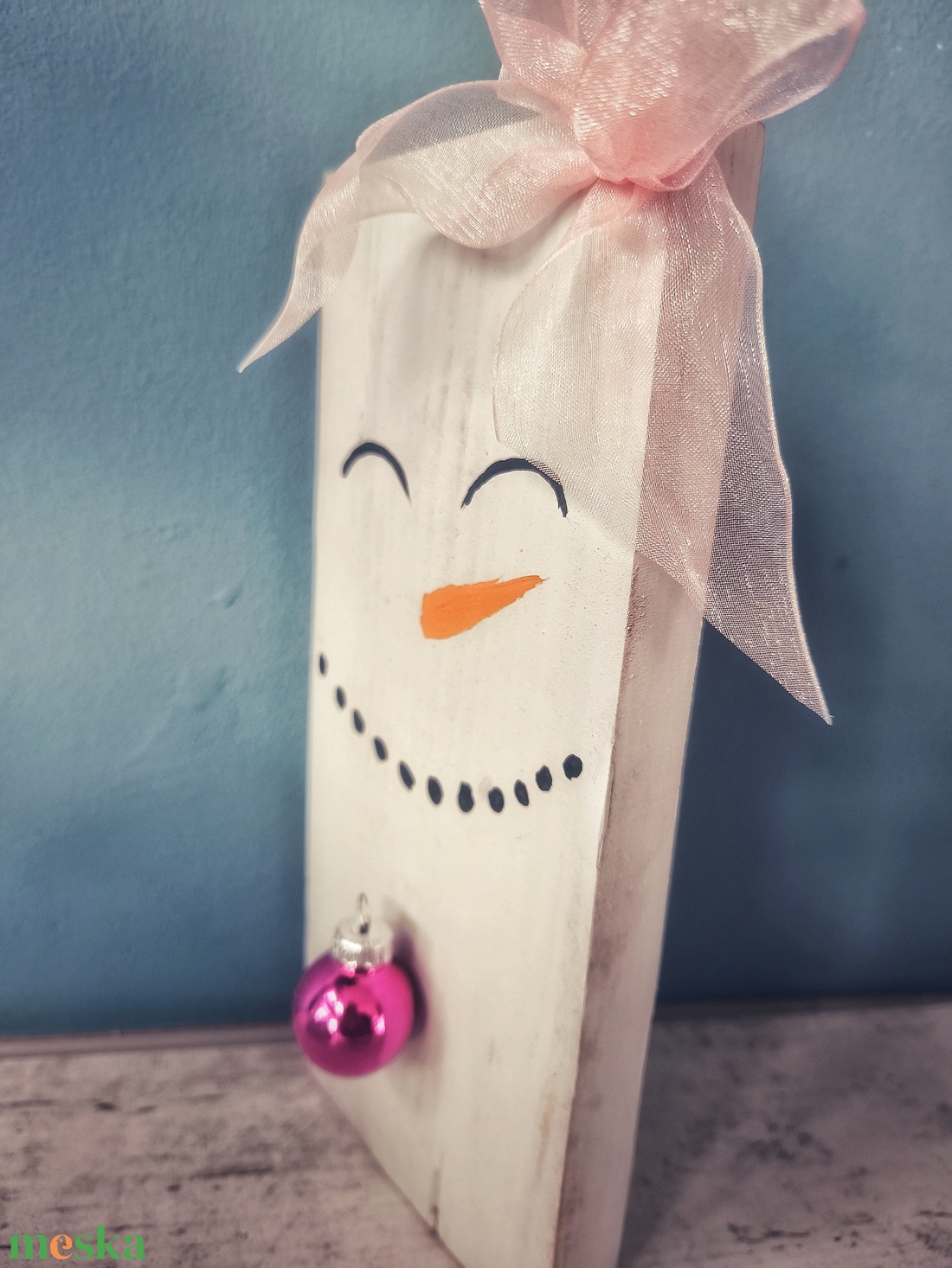 Hóember, hókislány - karácsony - karácsonyi lakásdekoráció - karácsonyi lakásdíszek - Meska.hu