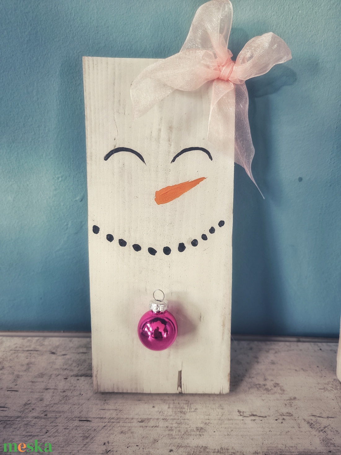 Hóember, hókislány - karácsony - karácsonyi lakásdekoráció - karácsonyi lakásdíszek - Meska.hu