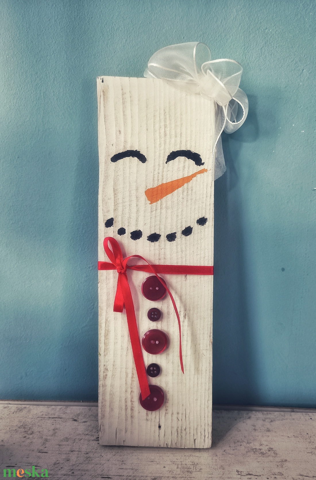 Hóember/hóanyu - karácsony - karácsonyi lakásdekoráció - karácsonyi lakásdíszek - Meska.hu