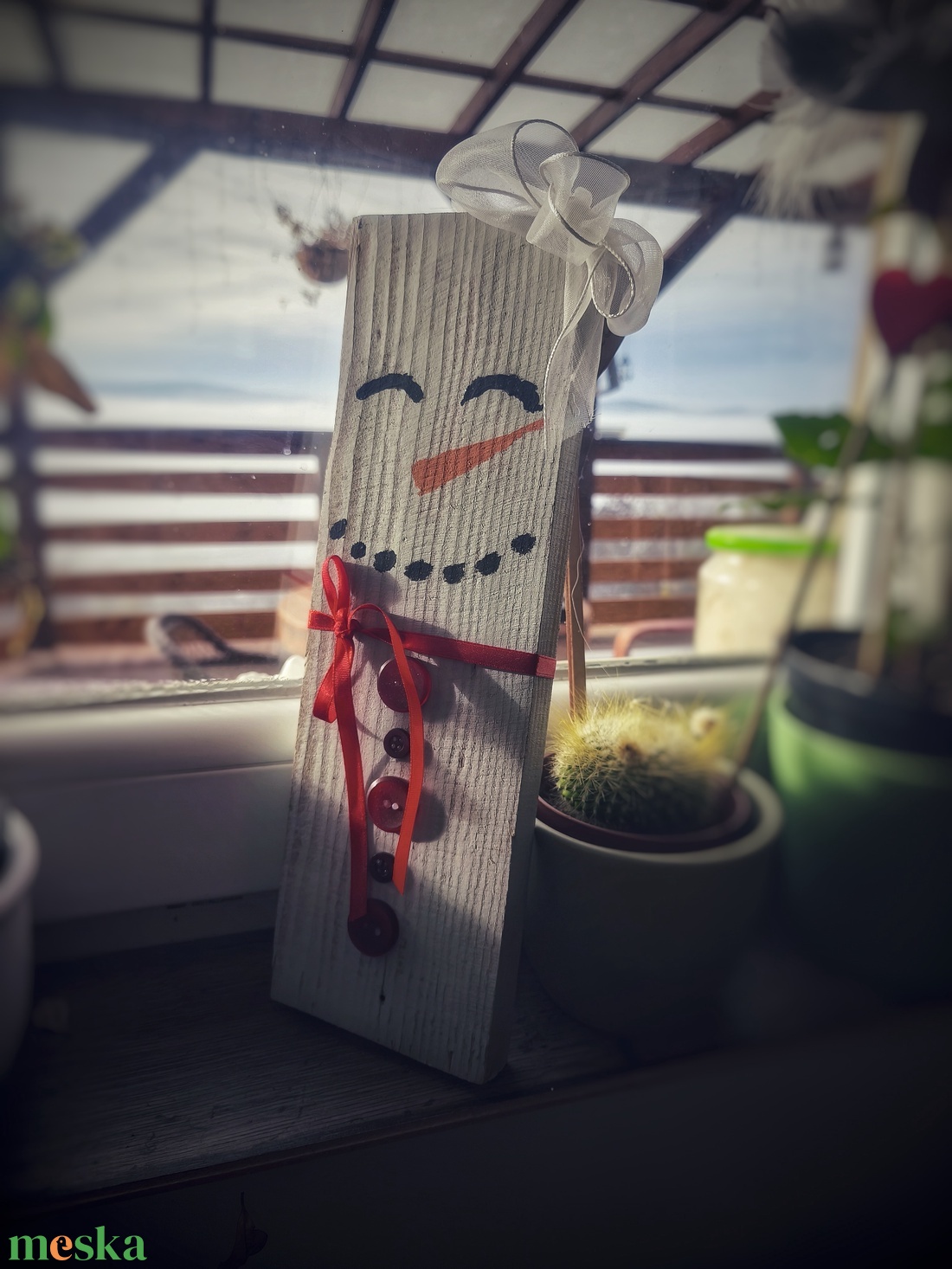 Hóember/hóanyu - karácsony - karácsonyi lakásdekoráció - karácsonyi lakásdíszek - Meska.hu