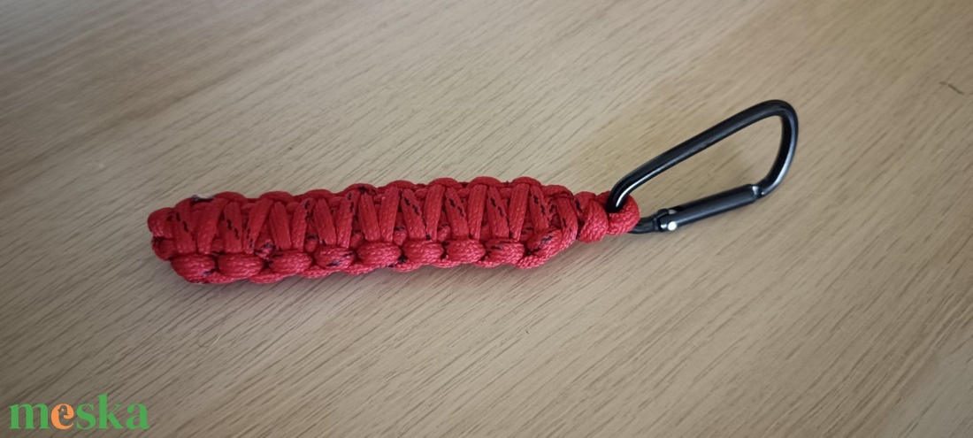 Karabineres paracord kulcstartó - táska & tok - kulcstartó & táskadísz - kulcstartó - Meska.hu