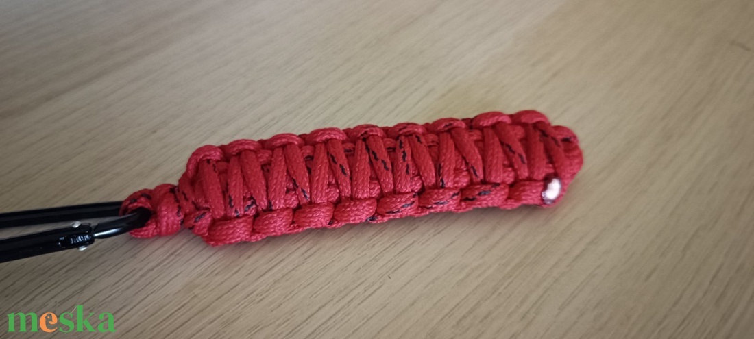 Karabineres paracord kulcstartó - táska & tok - kulcstartó & táskadísz - kulcstartó - Meska.hu