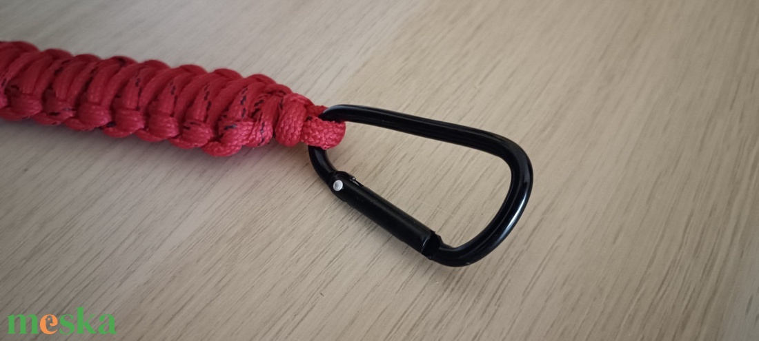 Karabineres paracord kulcstartó - táska & tok - kulcstartó & táskadísz - kulcstartó - Meska.hu