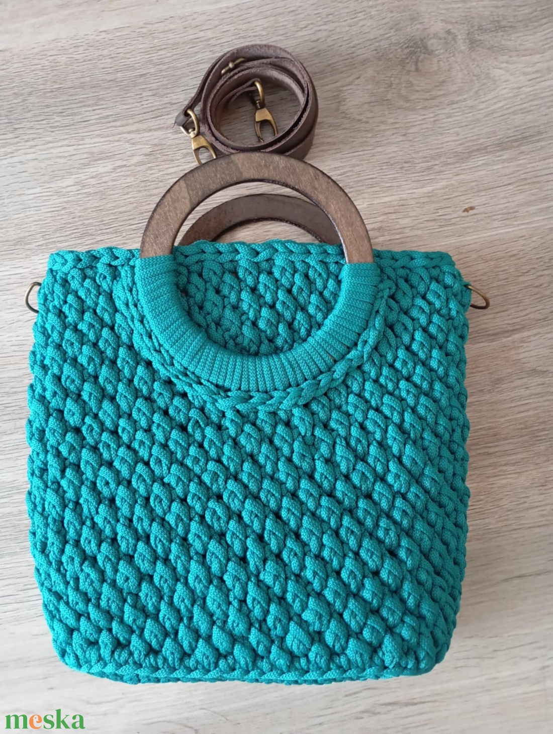 Horgolt crossbody táska türkiz színben - táska & tok - kézitáska & válltáska - vállon átvethető táska - Meska.hu Horgolt crossbody táska türkiz színben - táska & tok - kézitáska & válltáska - vállon átvethető táska - Meska.hu
