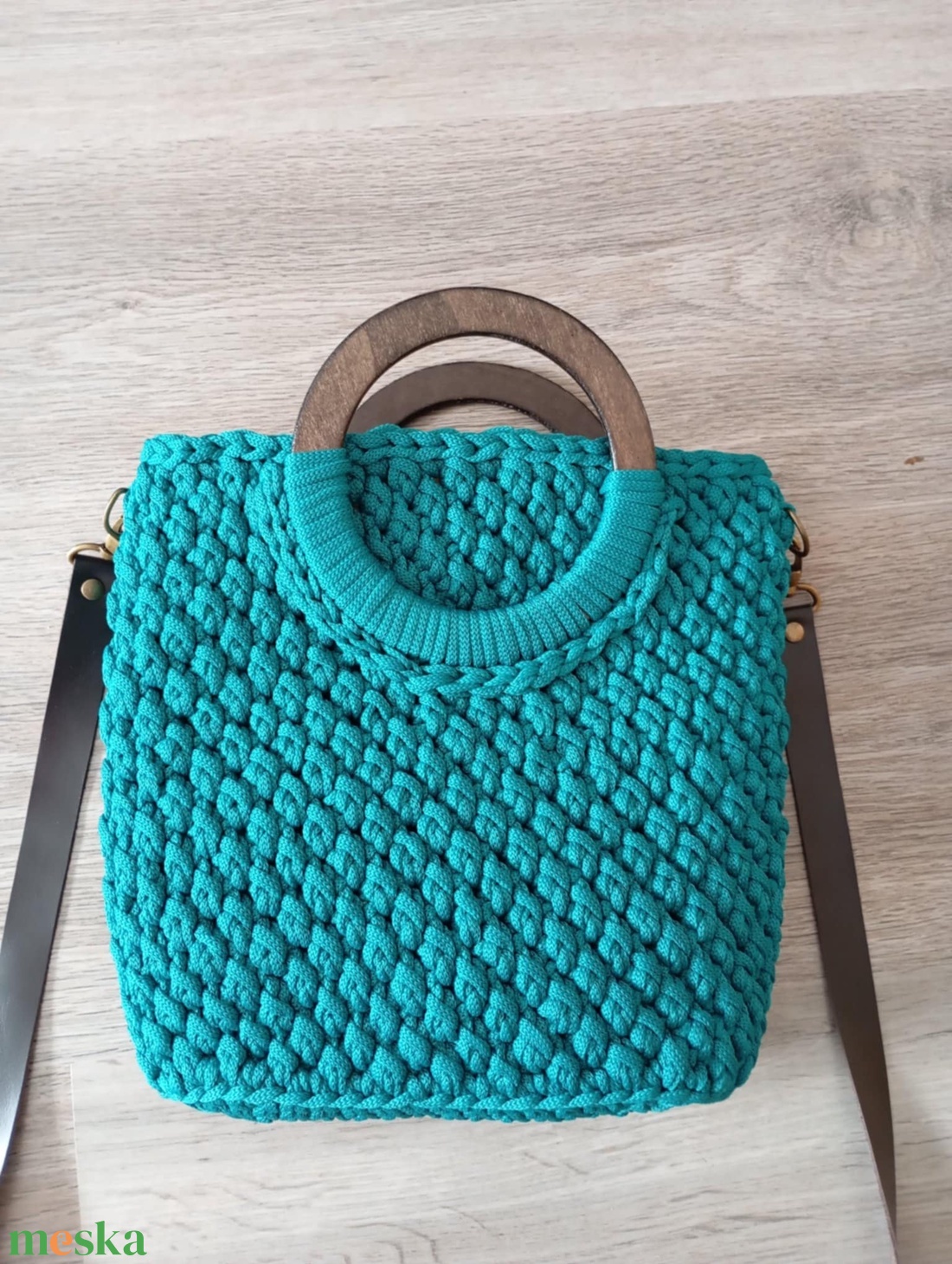 Horgolt crossbody táska türkiz színben - táska & tok - kézitáska & válltáska - vállon átvethető táska - Meska.hu Horgolt crossbody táska türkiz színben - táska & tok - kézitáska & válltáska - vállon átvethető táska - Meska.hu