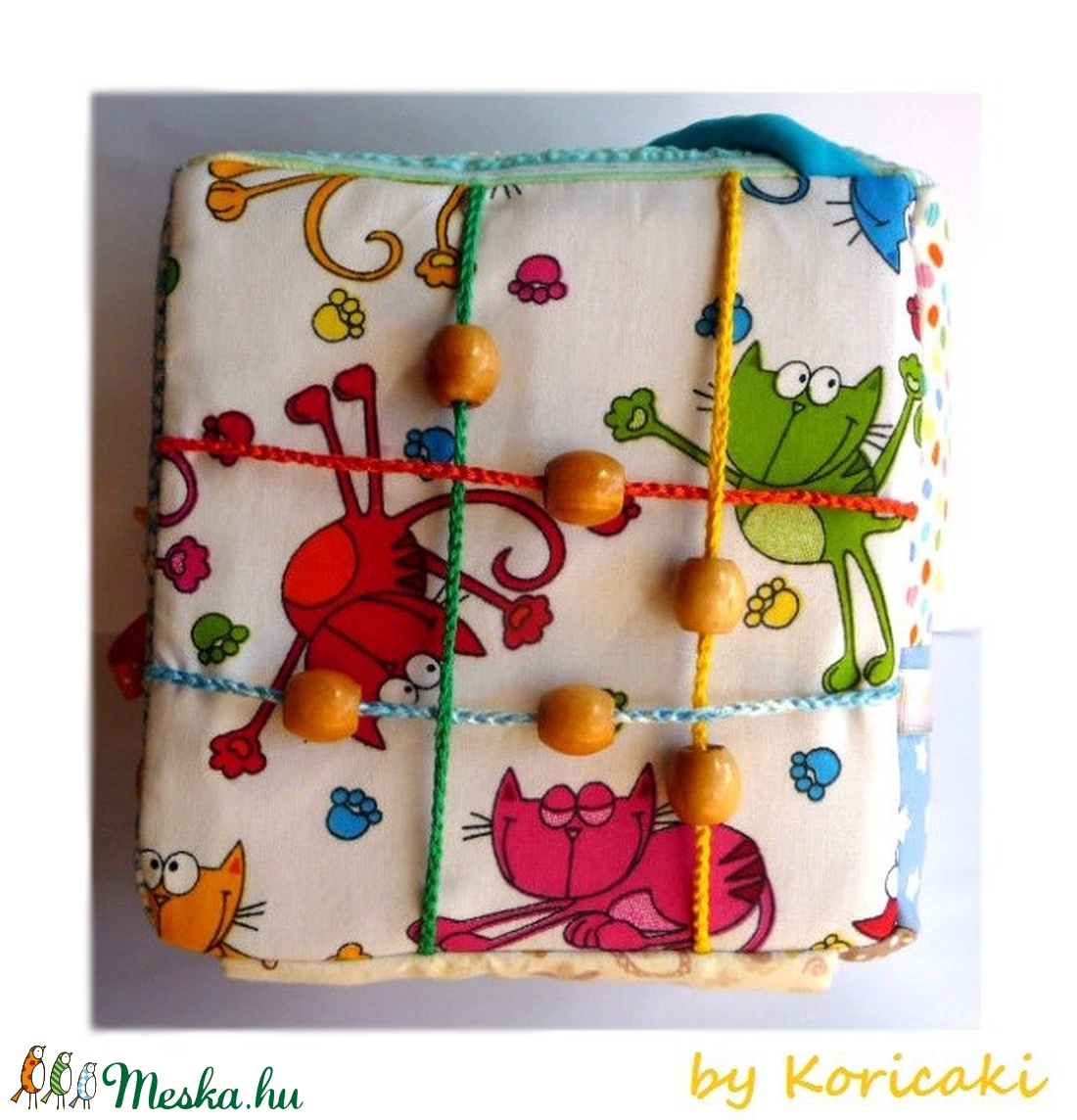 Óriás foglalkoztató/ fejlesztő kocka kicsiknek -  - Meska.hu