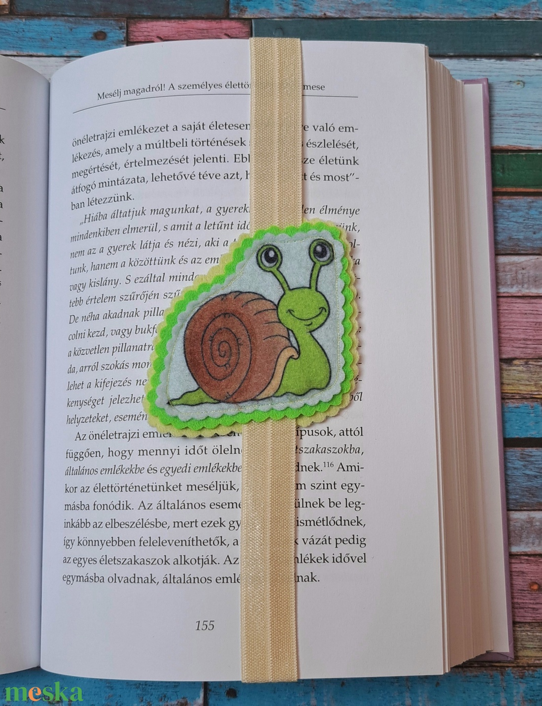 Csiga-biga gumis könyvjelző - minden korosztálynak - könyv & zene - könyvjelző - Meska.hu