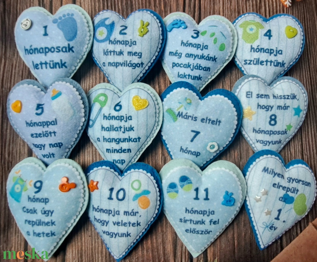 Mérföldkő szív szett iker babák fotózásához - 12 darabos csomag - ruha & divat - babaruha & gyerekruha - babafotózási ruha és kellék - Meska.hu Mérföldkő szív szett iker babák fotózásához - 12 darabos csomag - ruha & divat - babaruha & gyerekruha - babafotózási ruha és kellék - Meska.hu