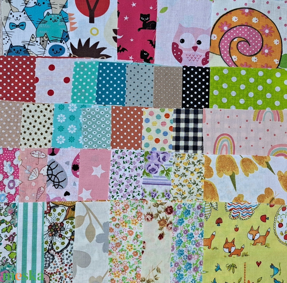 Pamutvászon anyagok, patchwork anyagok - 50 darabos csomag - diy (csináld magad) - egységcsomag - Meska.hu Pamutvászon anyagok, patchwork anyagok - 50 darabos csomag - diy (csináld magad) - egységcsomag - Meska.hu