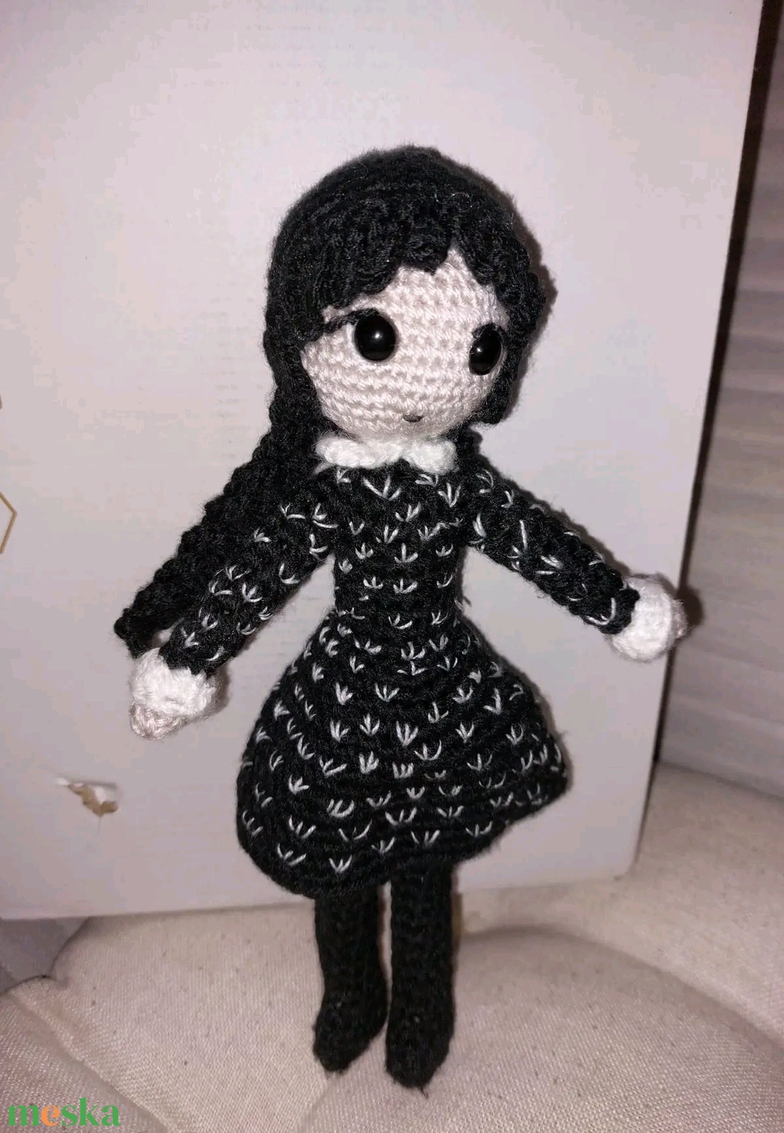 Wednesday Addams - játék & sport - plüssállat & játékfigura - más figura - Meska.hu Wednesday Addams - játék & sport - plüssállat & játékfigura - más figura - Meska.hu