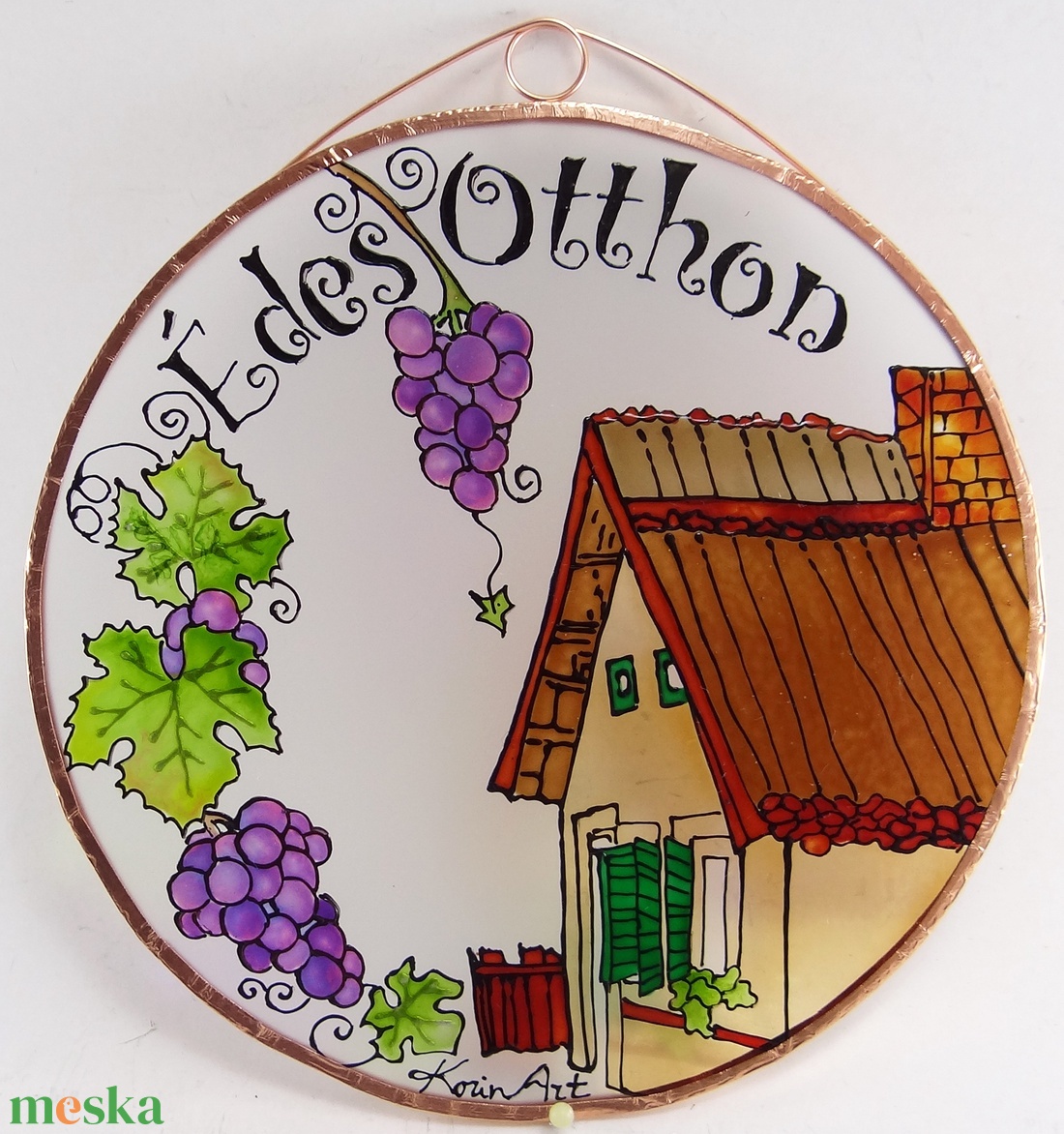 Édes otthon borkedvelőknek - Üvegkép - otthon & életmód - dekoráció - kép & falikép - üvegkép - Meska.hu