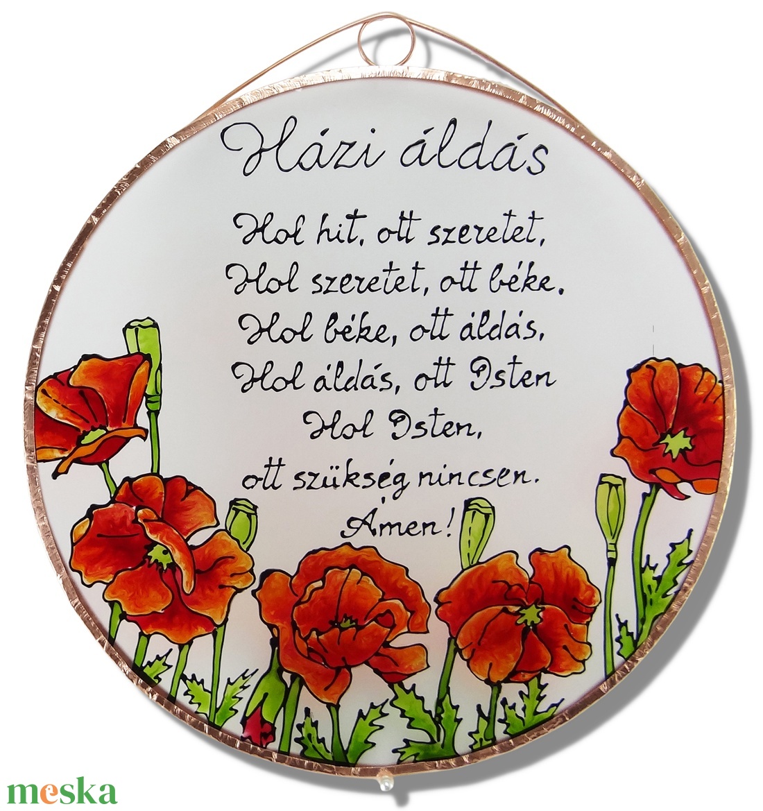 Pipacsos Házi áldás - Üveg, Üvegkép - otthon & életmód - dekoráció - ajtó- és ablak dekoráció - ajtódísz & kopogtató - Meska.hu Pipacsos Házi áldás - Üveg, Üvegkép - otthon & életmód - dekoráció - ajtó- és ablak dekoráció - ajtódísz & kopogtató - Meska.hu